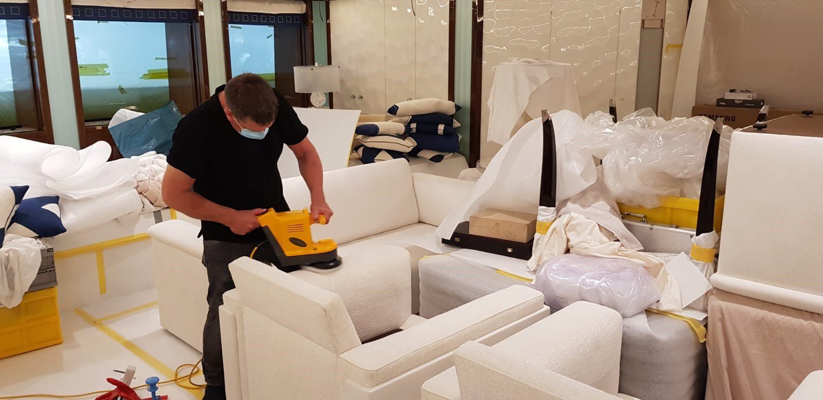 Upholstery cleaning by UCC Maritime
